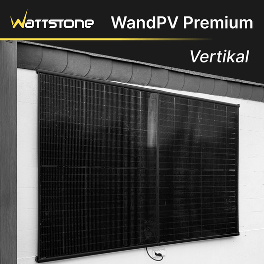 Wall PV Premium concealed mounting kit - vertical mounting of 2 PV modules