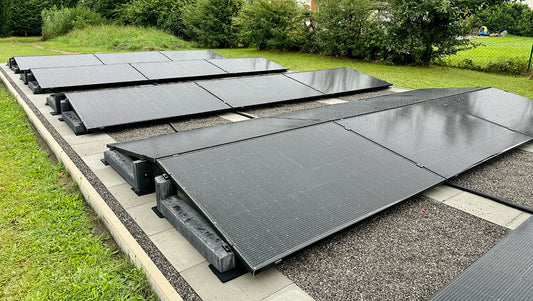 PV-opstelling WATTSTONE 10° van fijnbeton zonder accessoires
