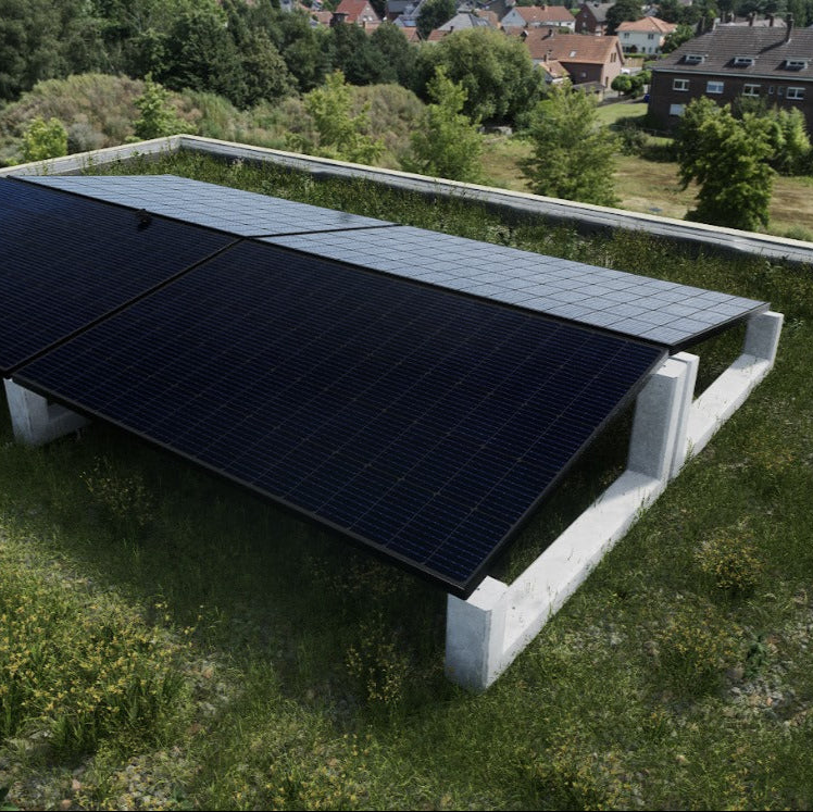 WATTSTONE 10° XL - Gründach PV-Aufständerung aus Feinbeton ohne Zubehör