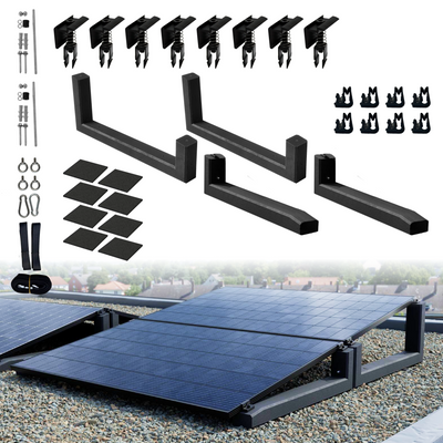 Wattstone 10°XL & 10°V2 Komplettset für 2 PV-Module in Segel Ausrichtung
