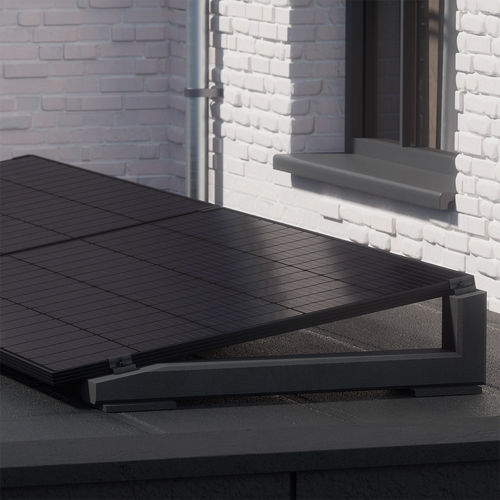 PV mounting WATTSTONE 10° made of fine concrete without accessories