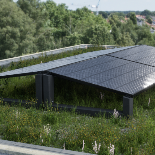 WATTSTONE 10° XL - Gründach PV-Aufständerung aus Feinbeton ohne Zubehör