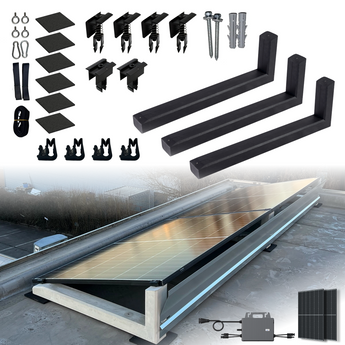 Wattstone 15° Komplettset für 2 PV-Module in Südausrichtung inkl. PV-Module & Mikrowechselrichter