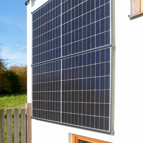 WandPV Premium verdecktes Montagesystem Sandwich horizontal Komplettset für 2 PV-Module