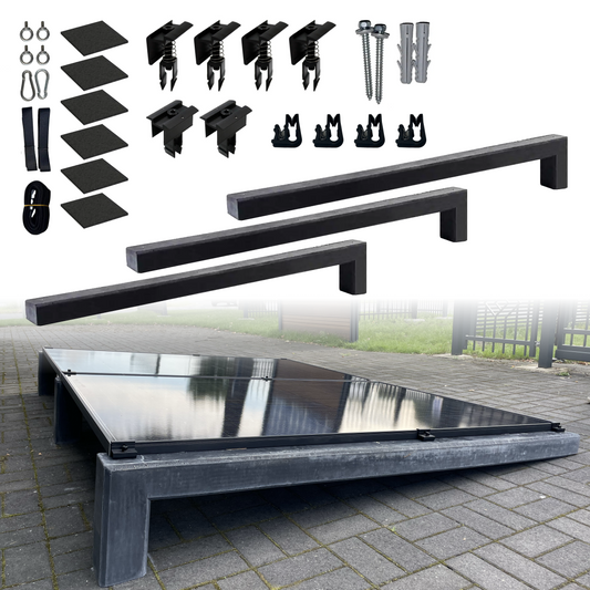 Wattstone 6° Komplettset für 2 PV-Module (vertikale Montage) in Südausrichtung