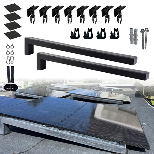 Wattstone 6° Komplettset für 2 PV-Module (horizontale Montage) in Südausrichtung