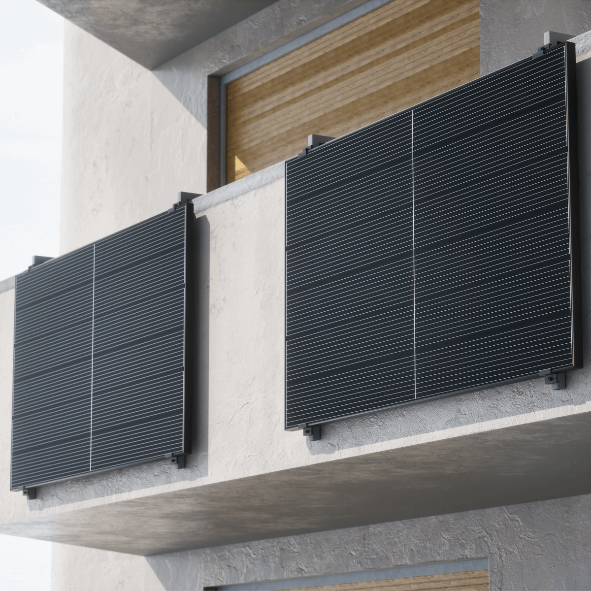 Wattstone Halterung C1518 für Betonbalkone für 1 PV-Modul inkl. Absturzsicherung