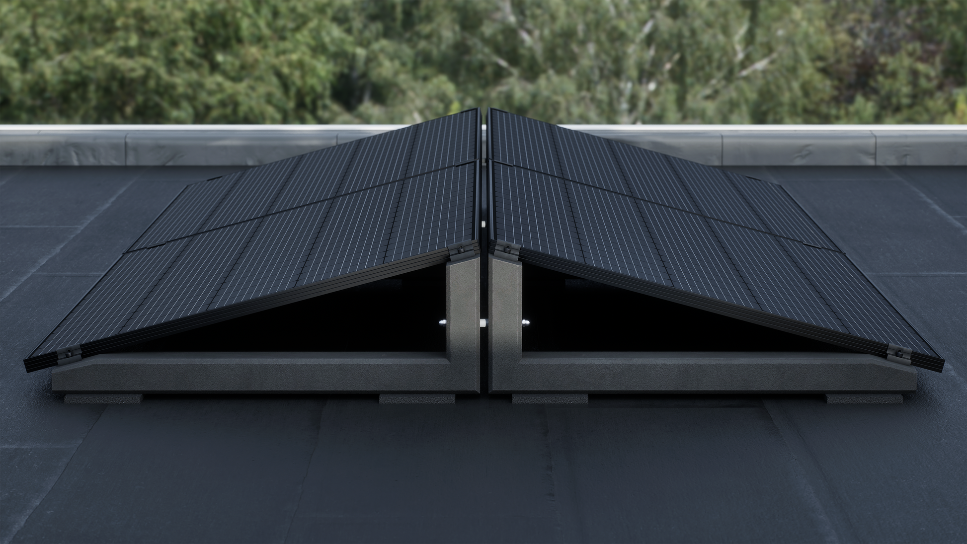 Wattstone 15° Komplettset für 2 PV-Module in Ost-West Ausrichtung