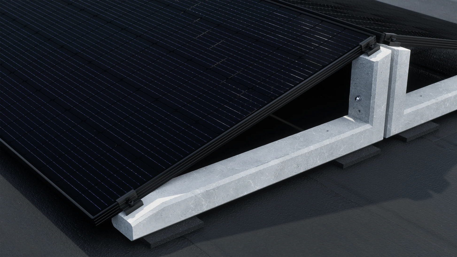 WATTSTONE 15° - PV-Aufständerung aus Feinbeton ohne Zubehör