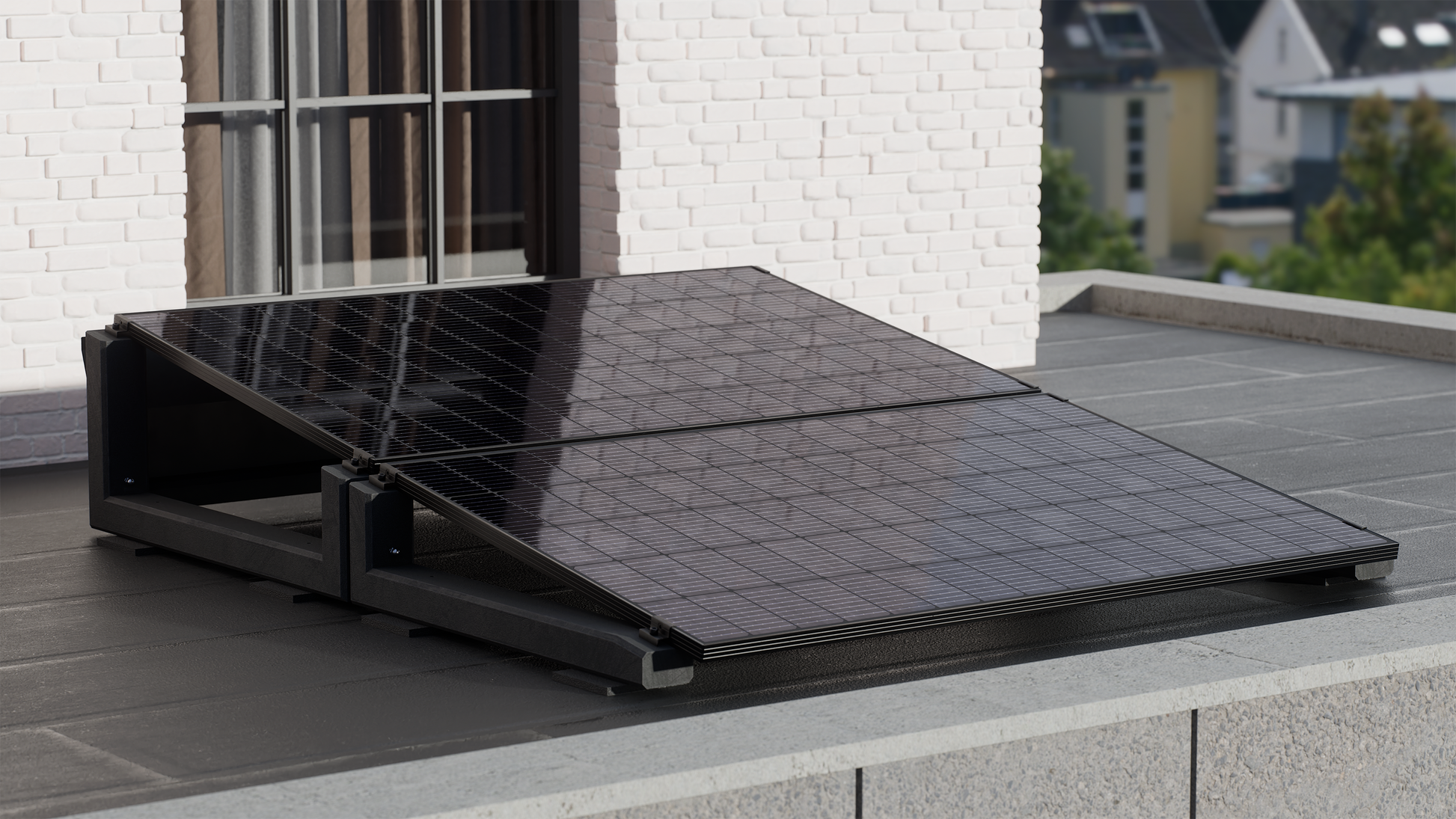 Wattstone 10°XL & 10°V2 Komplettset für 2 PV-Module in Segel Ausrichtung