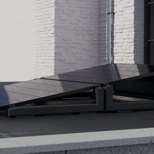 Wattstone 10°XL & 10°V2 Komplettset für 2 PV-Module in Segel Ausrichtung