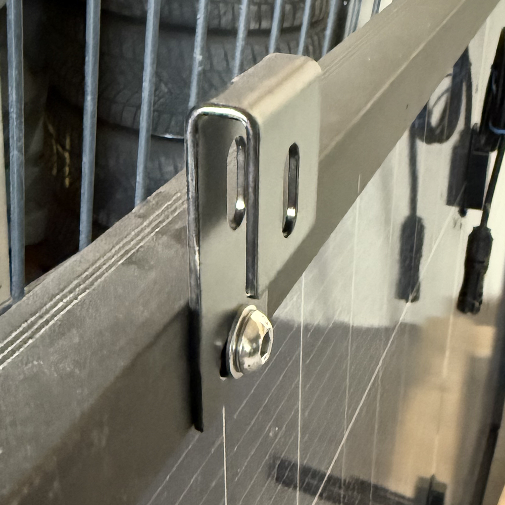 Fence PV Mounting Package Angled M3B for 2 PV Modules