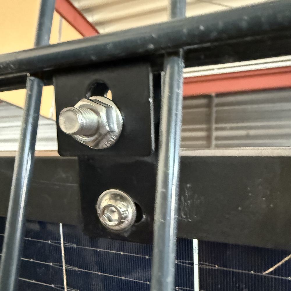 Fence PV Mounting Package Angled M3B for 2 PV Modules