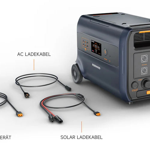 2,4 kWh RUNHOOD F2400 Balkonkraftwerk Solar-Speicher mit integriertem Mikro-Wechselrichter Batterie Portable Power Station