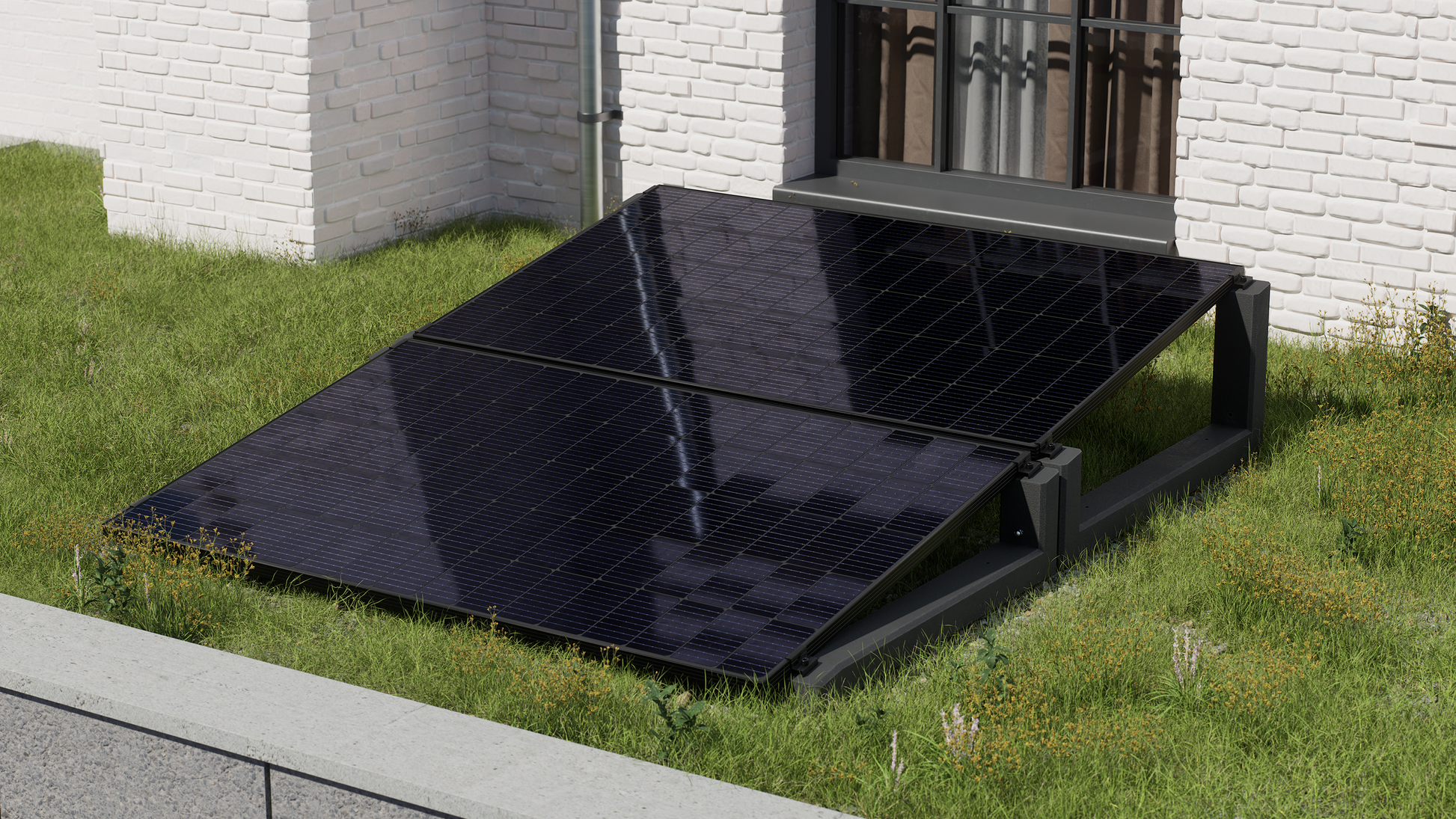 Wattstone 10°XL & 10°V2 Komplettset für 2 PV-Module in Segel Ausrichtung