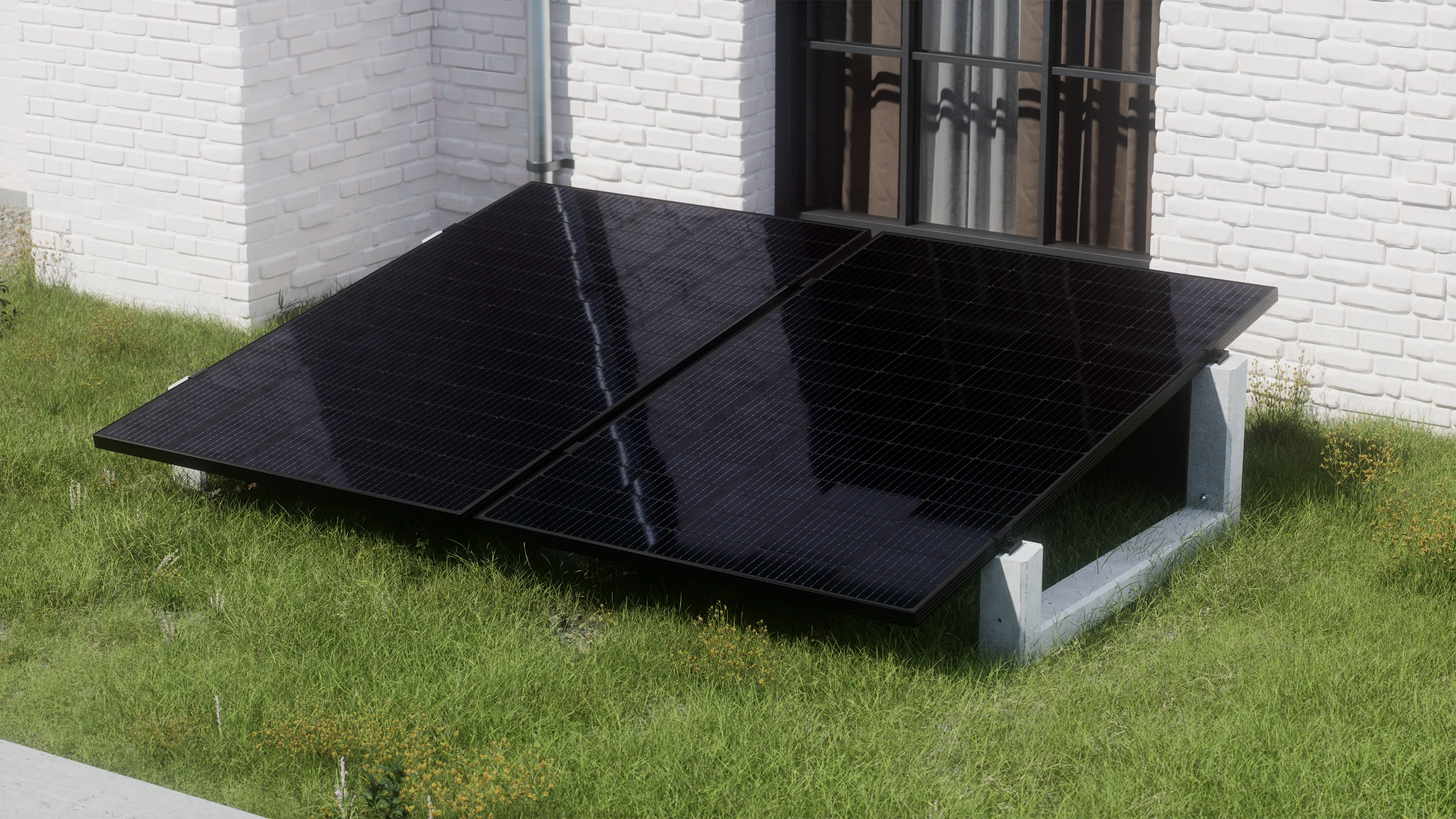 Gründach PV-Aufständerung WATTSTONE 10° XL aus Feinbeton ohne Zubehör (Copy)