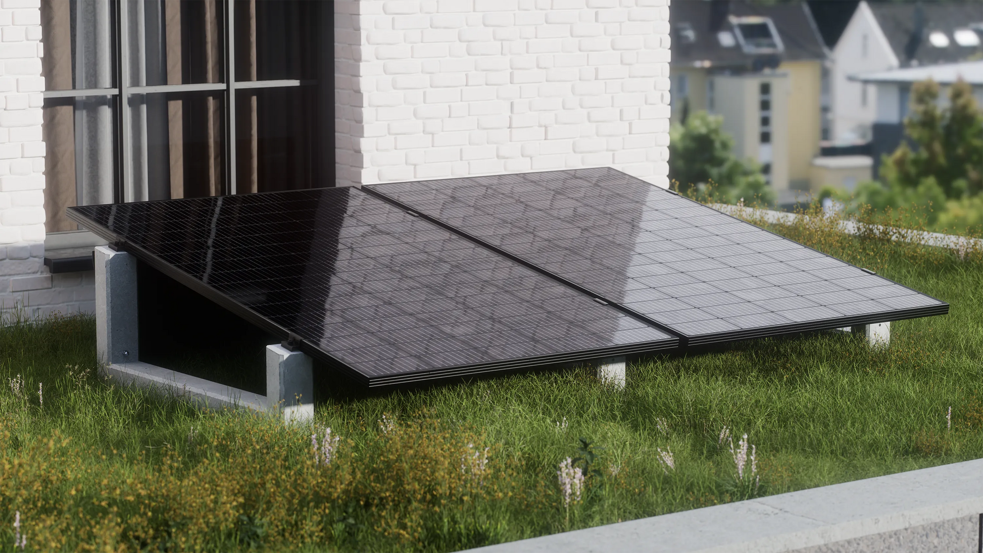 Gründach PV-Aufständerung WATTSTONE 10° XL aus Feinbeton ohne Zubehör (Copy)