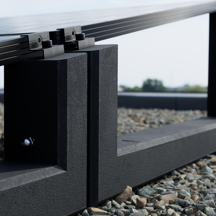 WATTSTONE 10° XL - Gründach PV-Aufständerung aus Feinbeton ohne Zubehör