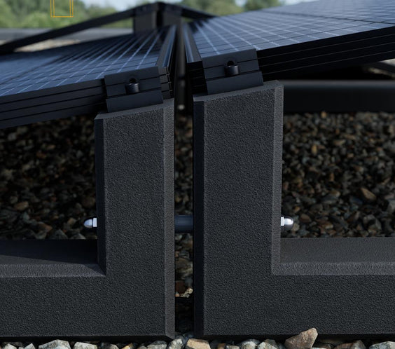 Gründach PV-Aufständerung WATTSTONE 10° XL aus Feinbeton ohne Zubehör (Copy)