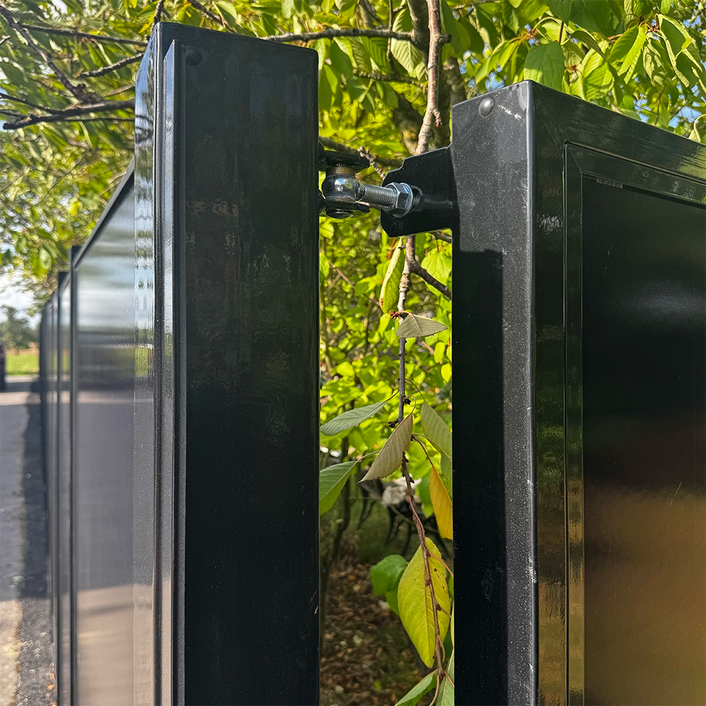 ZaunPV Solartür für ZaunPV Blacksteel inkl. Zwei Stahlpfosten