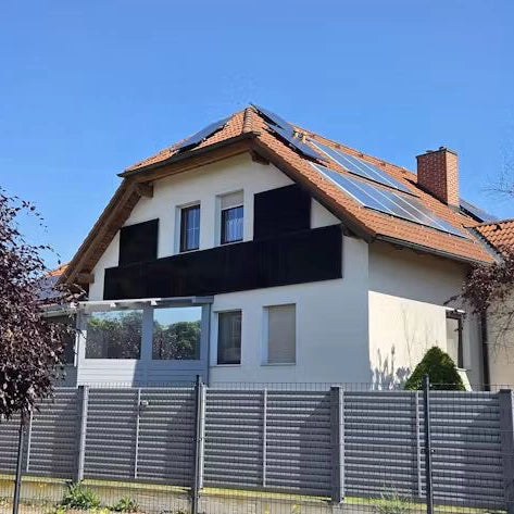 WandPV Premium verdecktes Montagesystem horizontal Komplettset für 2 PV-Module