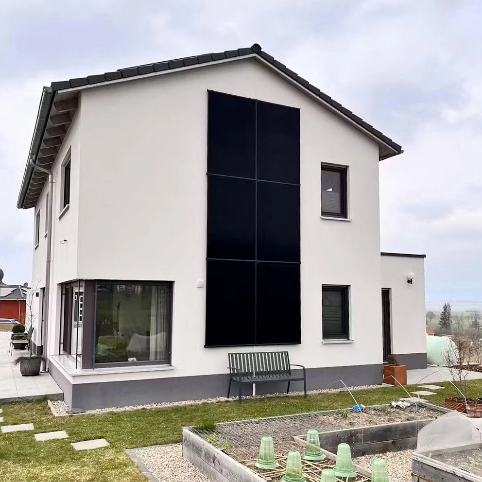 WandPV Premium verdecktes Montagesystem Sandwich horizontal Komplettset für 2 PV-Module