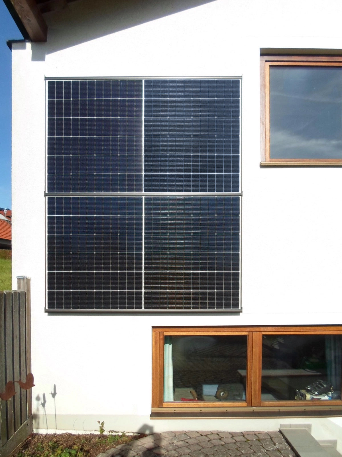 WandPV Premium verdecktes Montagesystem Sandwich horizontal Komplettset für 2 PV-Module