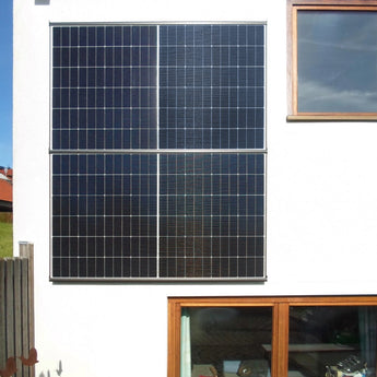 WandPV Premium verdeckte Montagesystem Sandwich horizontal Komplettset für 2 PV-Module