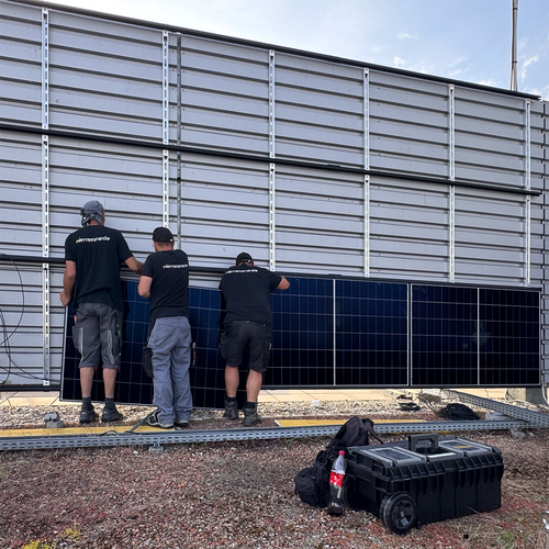 WandPV Premium V3 verdecktes Montagesystem Sandwich horizontal Komplettset für 2 PV-Module