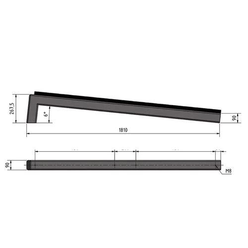 PV-Aufständerung WATTSTONE 6° aus Feinbeton ohne Zubehör, WATTSTONE b2b