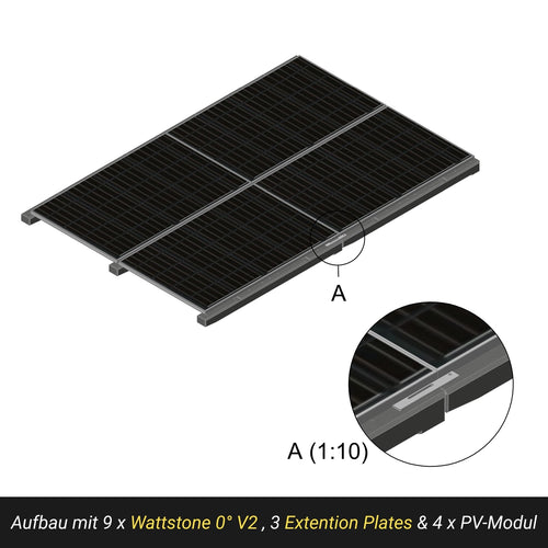 Wattstone 0 Degree PV Mounting from Fine Concrete