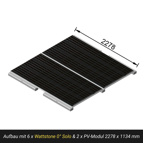 Wattstone 0 Degree PV Mounting from Fine Concrete