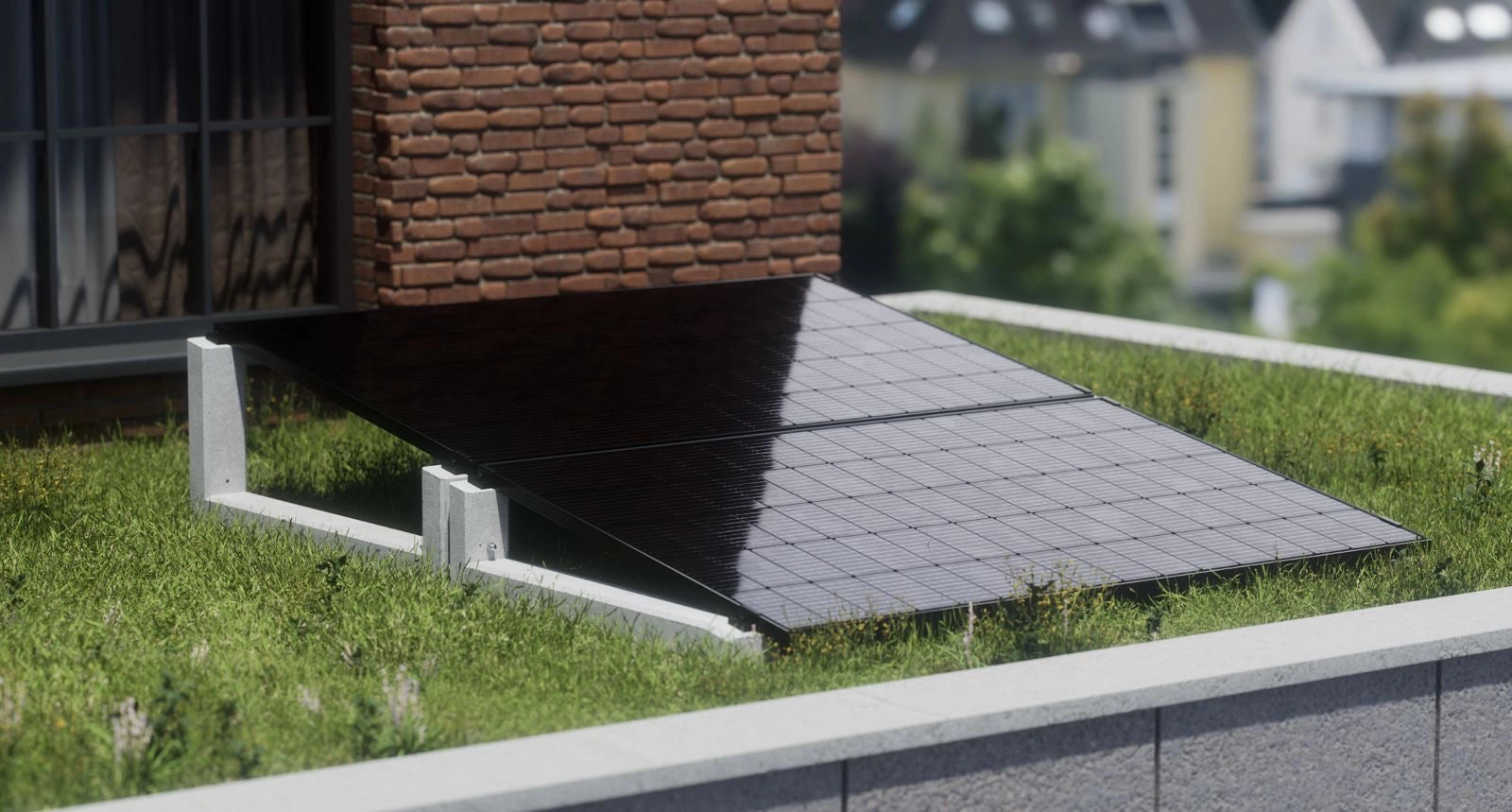 Gründach PV-Aufständerung WATTSTONE 10° XL aus Feinbeton ohne Zubehör (Copy)