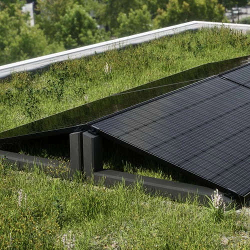 Wattstone 15 Degree PV Mounting System made of Fine Concrete