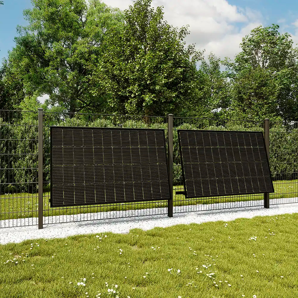 ZaunPV Montagepaket Angewinkelt M3B für 2 PV-Module, WATTSTONE b2b