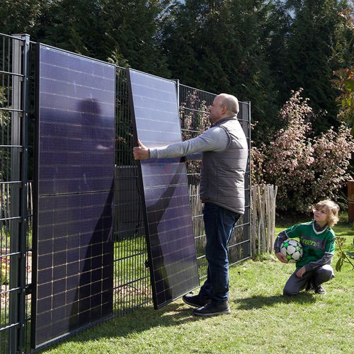 FencePV assembly package M2B for 2 PV modules