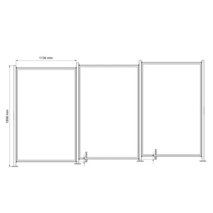 ZaunPV Blacksteel 2m - Starterset für 4 PV-Module