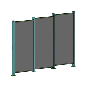 ZaunPV Blacksteel 2m - Starterset für 4 PV-Module