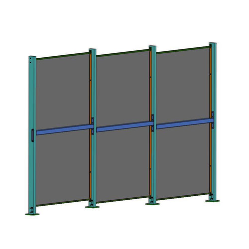 ZaunPV Black Steel - Grundset für 4 PV-Module