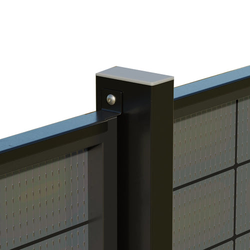 ZaunPV Black Steel - Grundset für 4 PV-Module