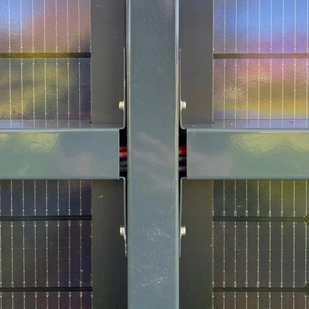 ZaunPV Black Steel - Grundset für 4 PV-Module