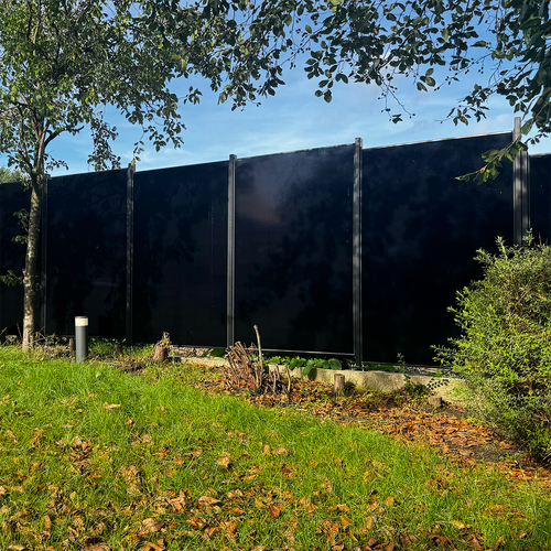 ZaunPV Blacksteel 2m - Starterset für 4 PV-Module